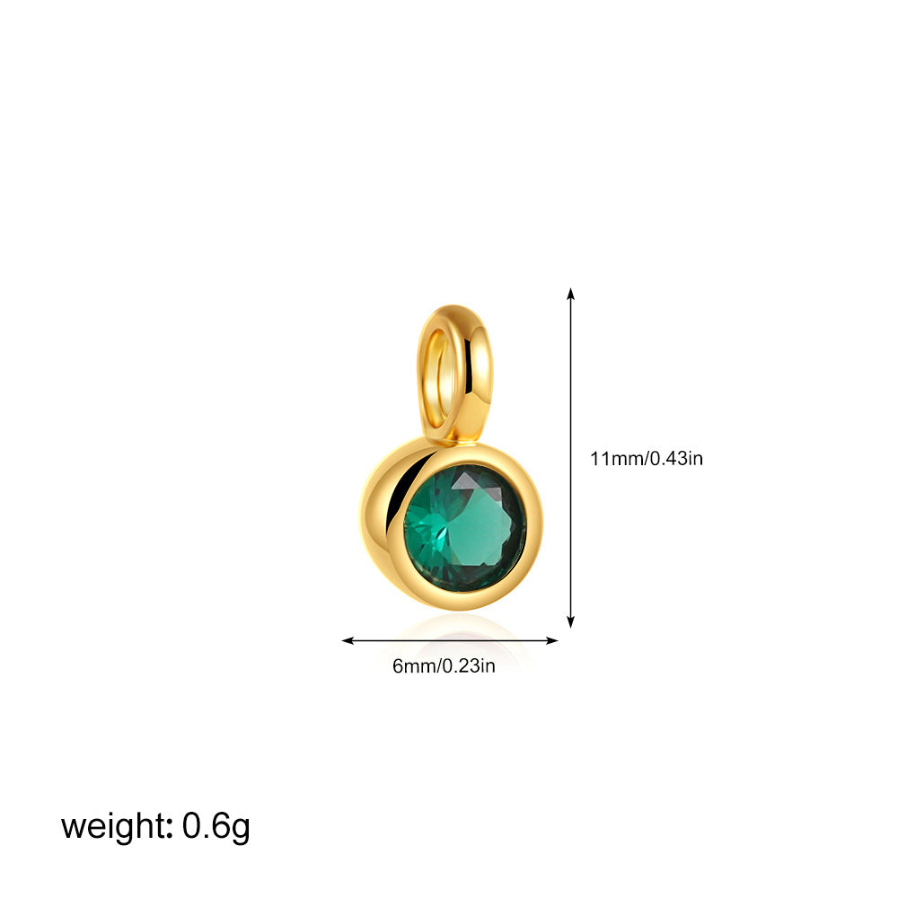 金色鋯石眼睛墜飾項鍊－符號T236_6款細節｜https://igowo.tw/