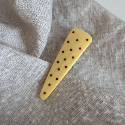 波點三角形簡約髮夾