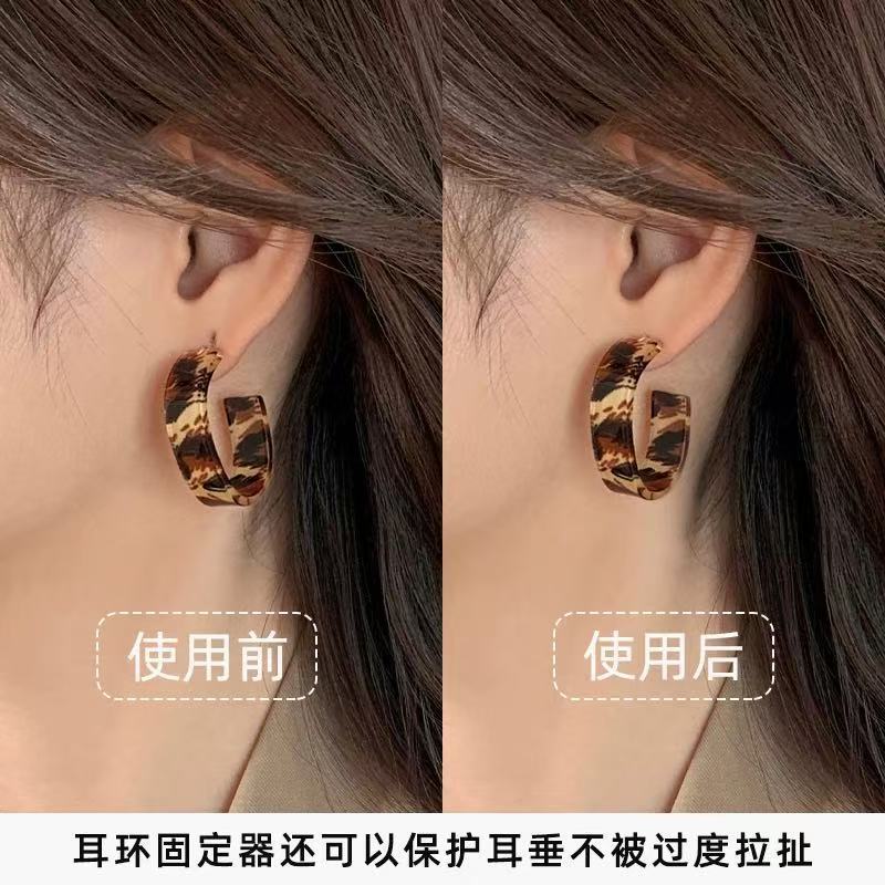 矽膠簡約耳環－第二視角實拍｜https://igowo.tw/