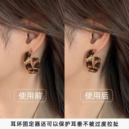 矽膠簡約耳環－第二視角實拍｜https://igowo.tw/