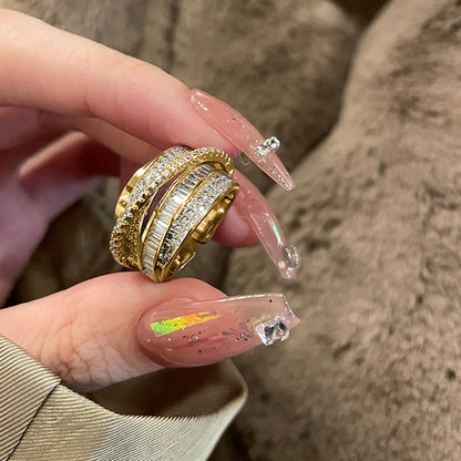 金屬幾何可調式戒指－細節特寫12｜https://igowo.tw/
