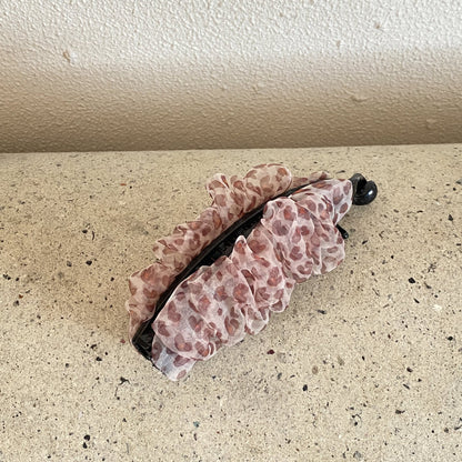 網紗格紋波點髮夾