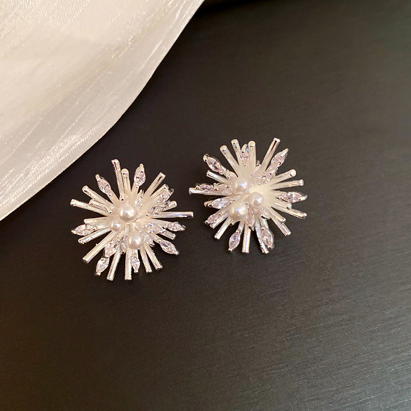 珍珠花朵流蘇耳環－細節特寫49｜https://igowo.tw/