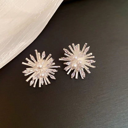 珍珠花朵流蘇耳環－細節特寫49｜https://igowo.tw/