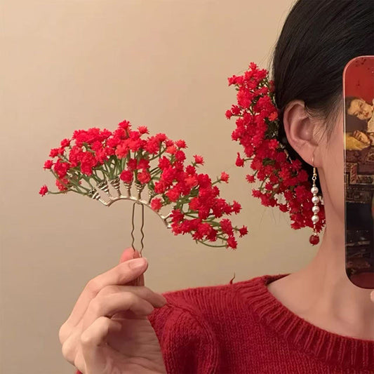 花朵復古髮簪－商品主圖｜https://igowo.tw/