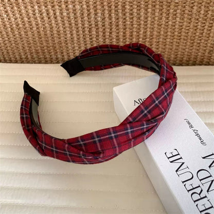 波點豹紋復古髮箍－紅色波點款細節｜https://igowo.tw/
