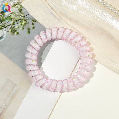 彈力繩兔子髮圈－細節特寫5｜https://igowo.tw/
