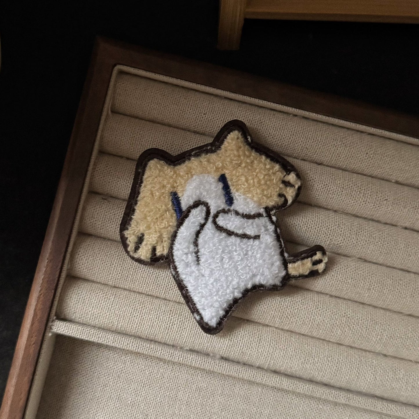 白色貓咪卡通髮夾