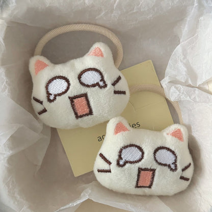 絨面貓咪髮圈－商品主圖｜https://igowo.tw/