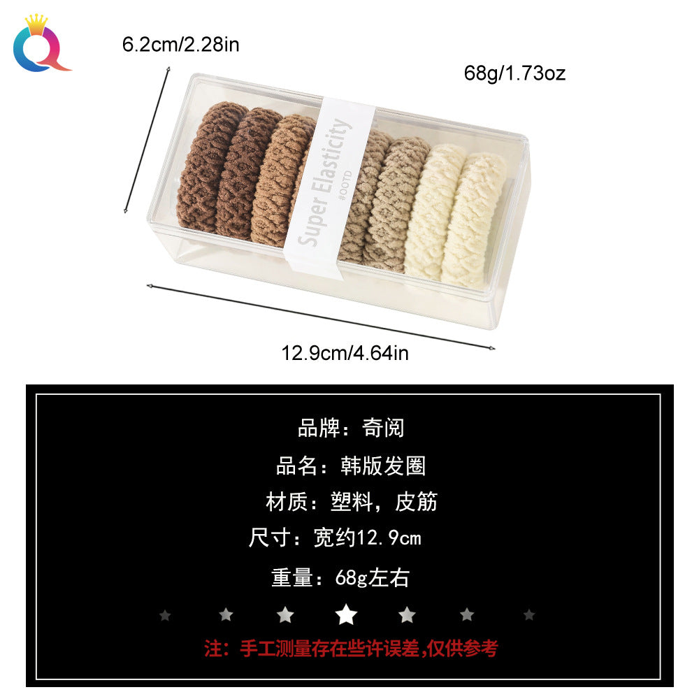 彈力繩簡約髮圈－細節特寫1｜https://igowo.tw/