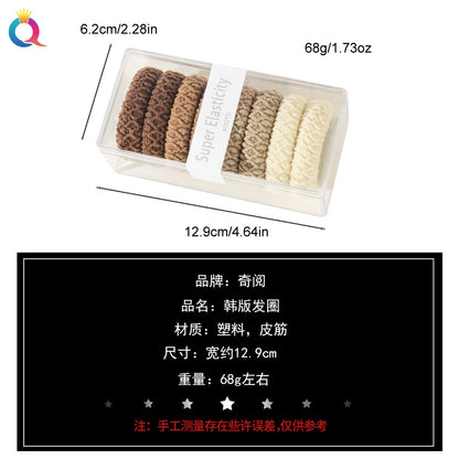彈力繩簡約髮圈－細節特寫1｜https://igowo.tw/