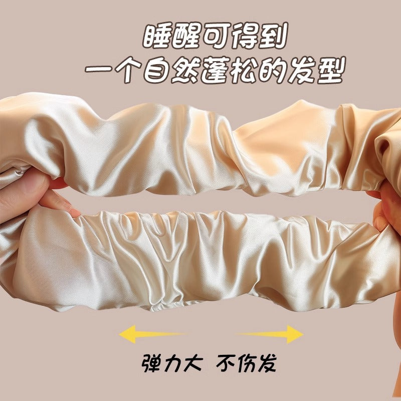 緞帶大腸圈髮圈－咖色（加厚款）款細節2｜https://igowo.tw/