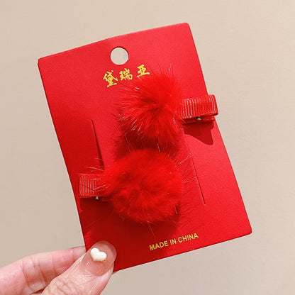 絨面蝴蝶結復古髮夾－細節特寫13｜https://igowo.tw/