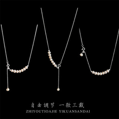 金色珍珠電鍍項鍊－商品主圖｜https://igowo.tw/