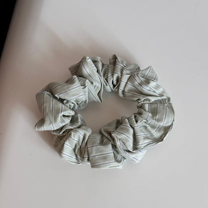 布面格紋橢圓髮夾