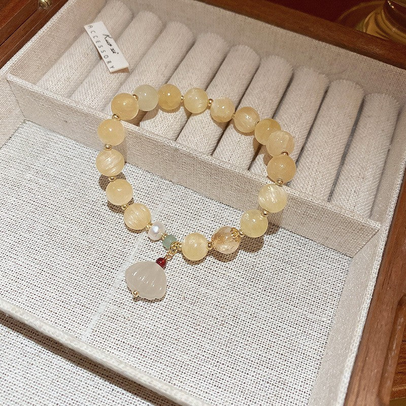 小紅書同款高級感水晶串珠手串地攤經濟ins清新小眾手鏈手飾批發