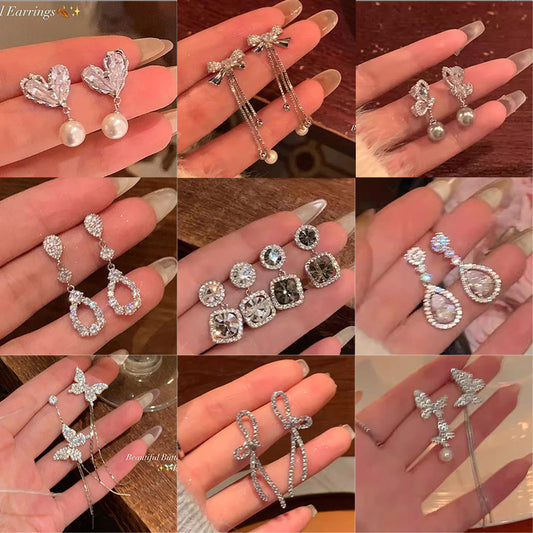 蝴蝶結流蘇長版耳環－商品主圖｜https://igowo.tw/
