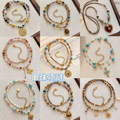 虎眼石橢圓復古項鍊－商品主圖｜https://igowo.tw/