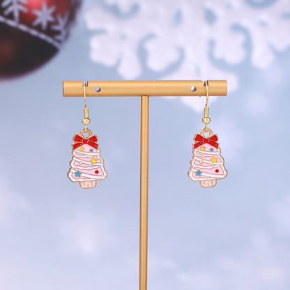 琺瑯小鹿卡通耳環