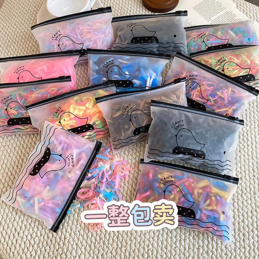 彈力繩簡約髮圈套組－商品主圖｜https://igowo.tw/