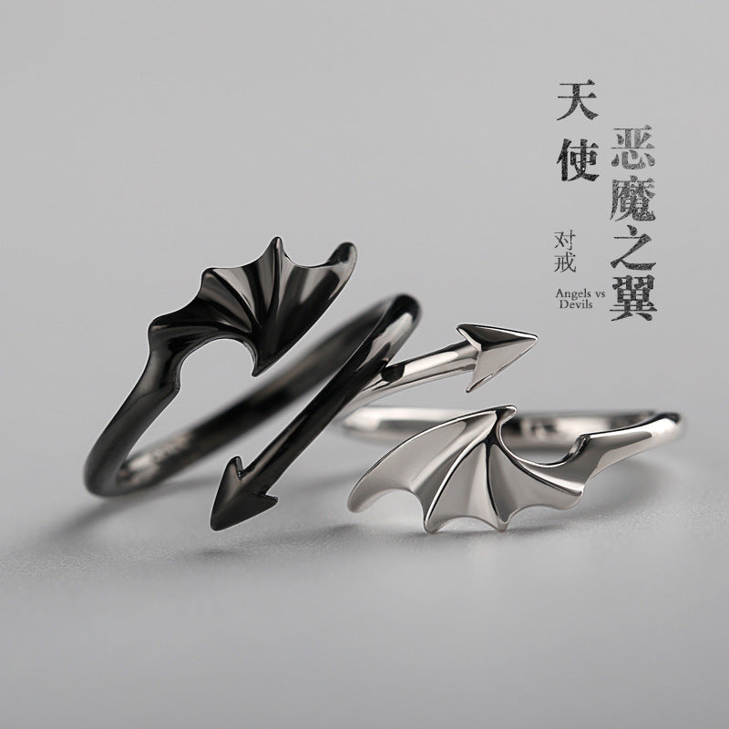 翅膀天使可調式戒指－商品主圖｜https://igowo.tw/