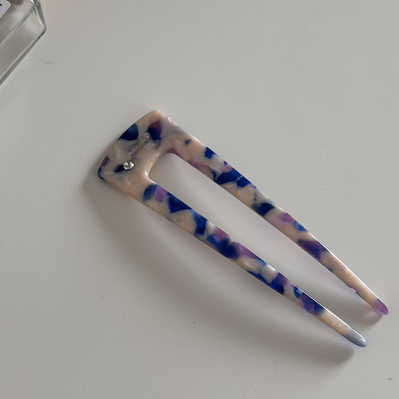 醋酸板材豹紋復古髮簪