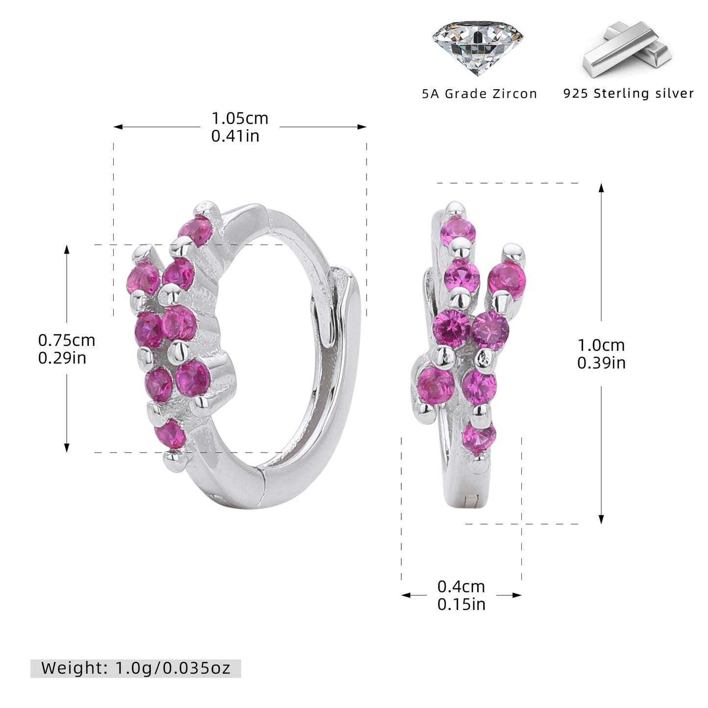 S925 歐美新款耳環INS極簡幾何鑲鋯耳飾輕奢小眾百搭飾品