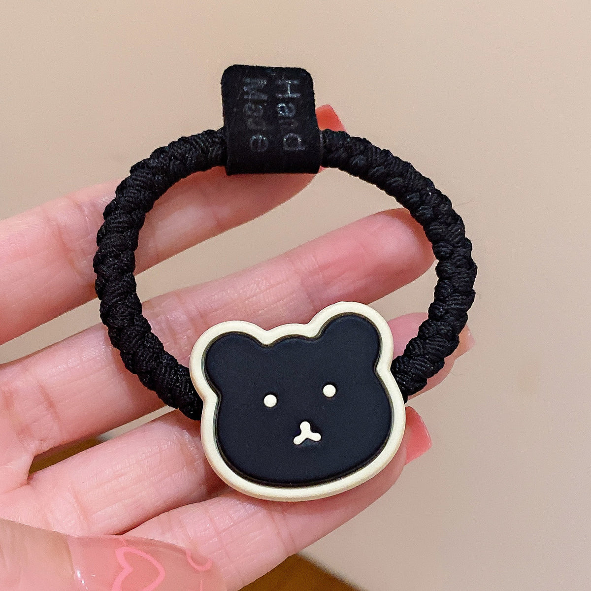 棕色小熊卡通髮圈