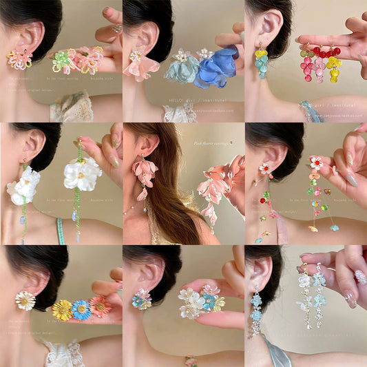 繽紛花朵耳環－商品主圖｜https://igowo.tw/