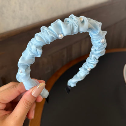 珍珠網紗髮箍