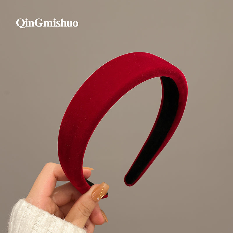 紅色簡約髮箍－紅色款細節｜https://igowo.tw/