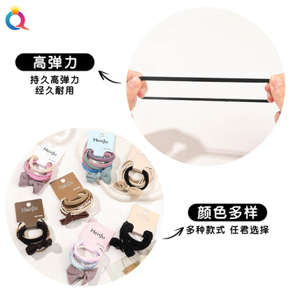 彈力繩簡約髮圈－第二視角實拍｜https://igowo.tw/