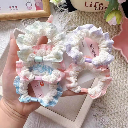 蕾絲簡約髮圈－商品主圖｜https://igowo.tw/