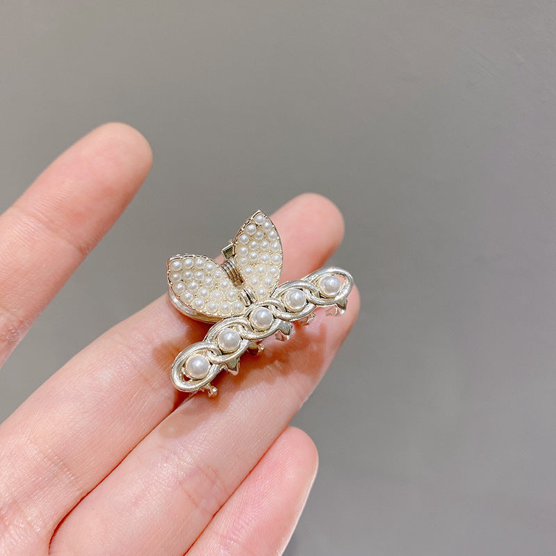 珍珠小巧鯊魚夾－葉子款細節｜https://igowo.tw/