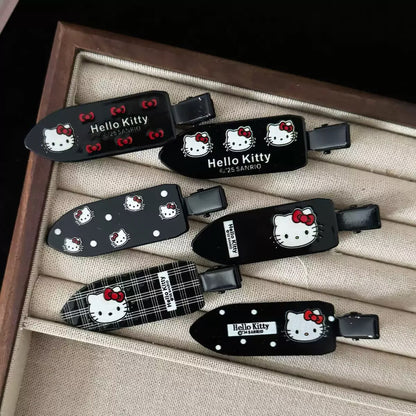 黑色貓咪簡約髮夾－商品主圖｜https://igowo.tw/