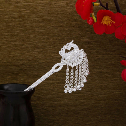 彩色琺瑯蝴蝶復古髮簪－細節特寫7｜https://igowo.tw/