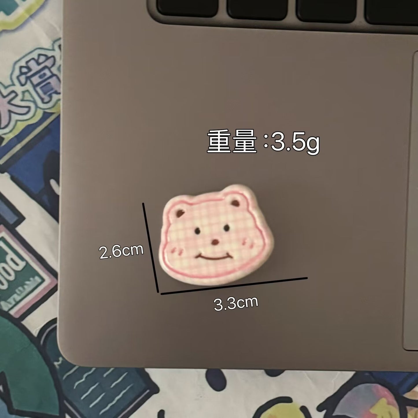 棕色小熊髮夾