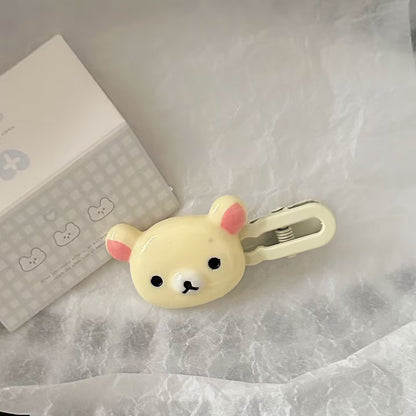 棕色小熊波浪髮夾