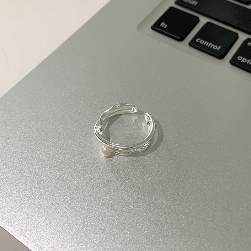 珍珠可調式戒指