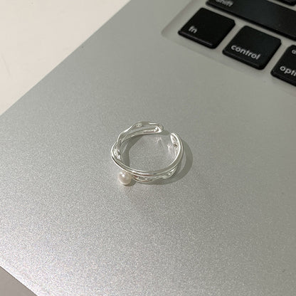 珍珠可調式戒指