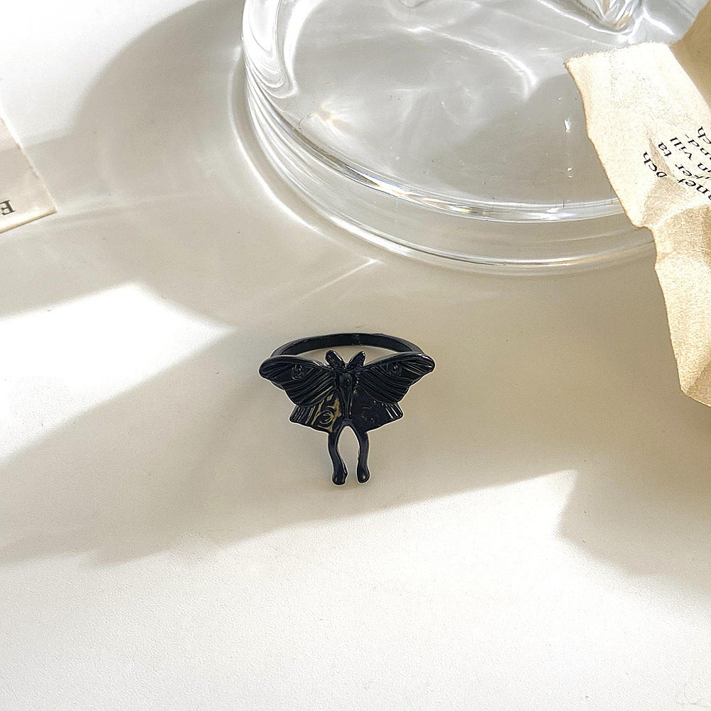 鋯石蝴蝶戒指－玫瑰金M-409款細節23｜https://igowo.tw/