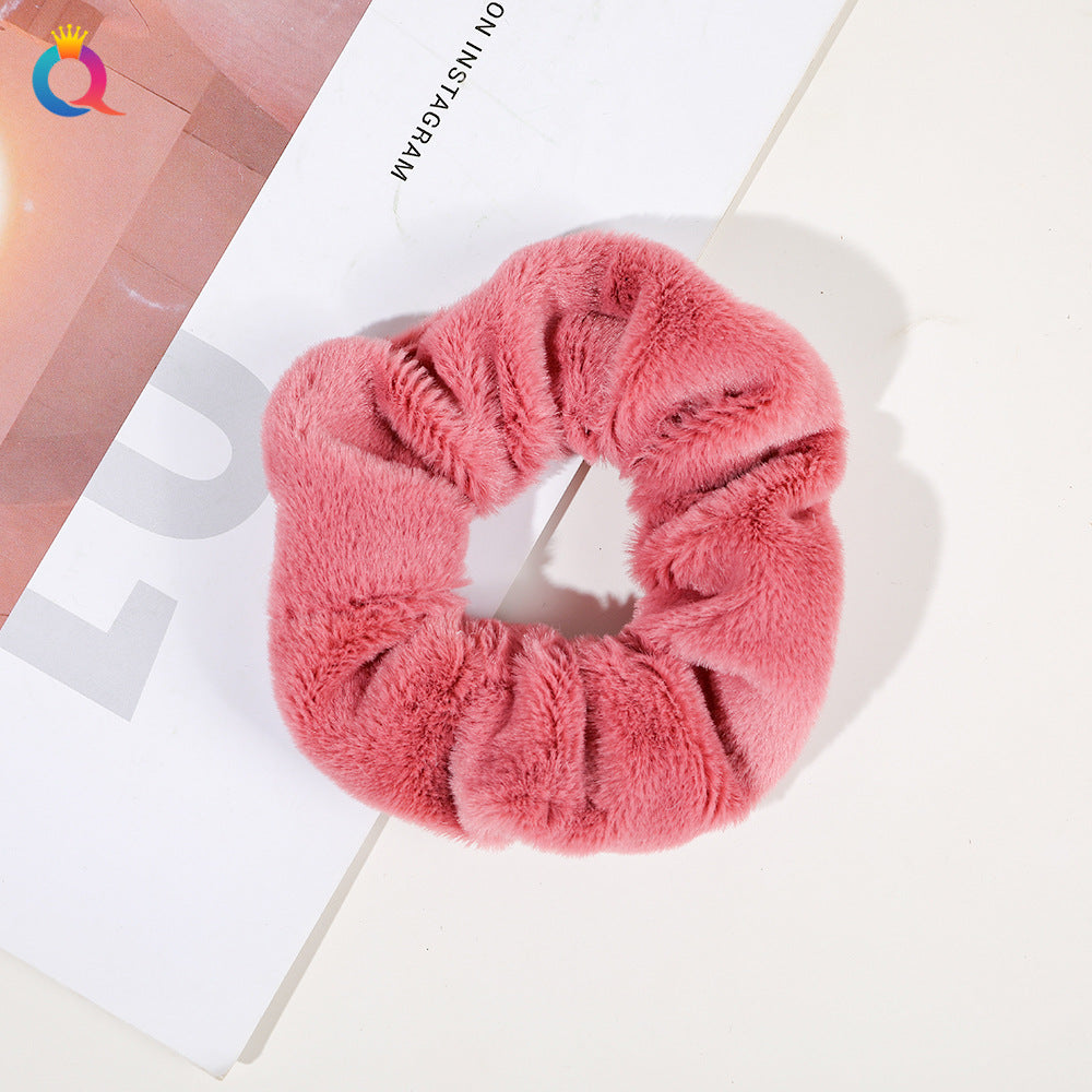 絨面大腸圈髮圈－細節特寫6｜https://igowo.tw/