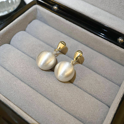 金色銀針拉絲電鍍耳釘