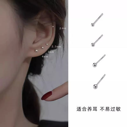 【3對裝】S925銀針珍珠耳環