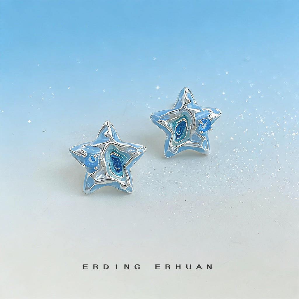 海星簡約耳釘－商品主圖｜https://igowo.tw/