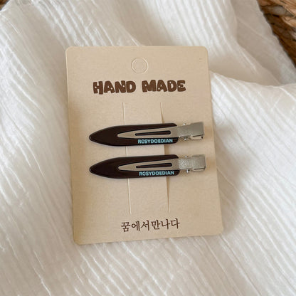 豹紋復古髮夾