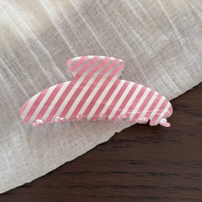 格紋簡約鯊魚夾
