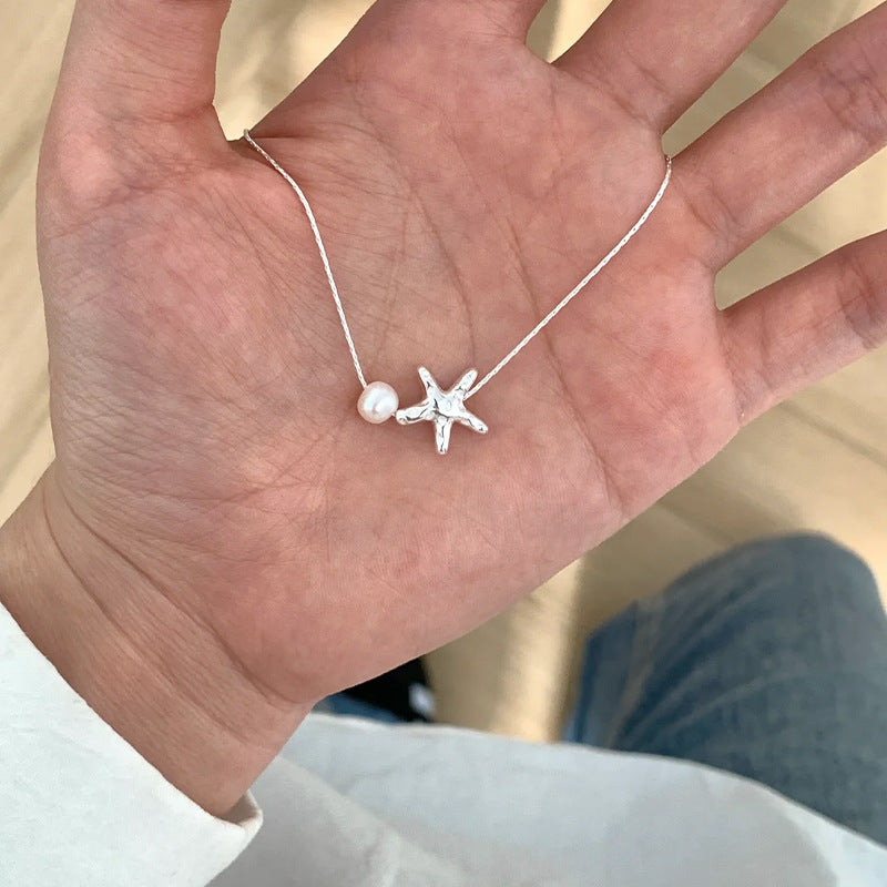 珍珠蝴蝶簡約項鍊－細節特寫30｜https://igowo.tw/