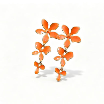 花朵耳釘