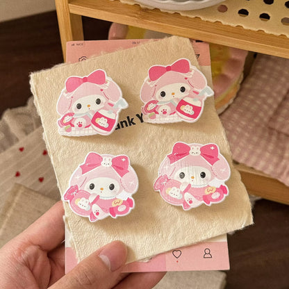 粉色卡通髮夾－商品主圖｜https://igowo.tw/